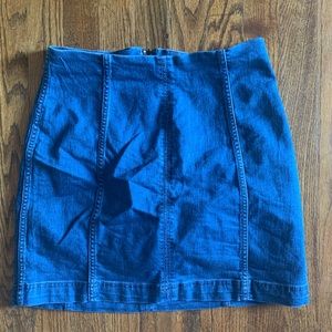 Free People Modern Femme Denim Mini Skirt